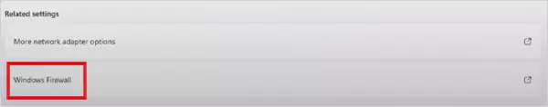 Click on Windows Firewall