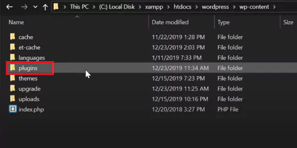 Rename the plugin folder