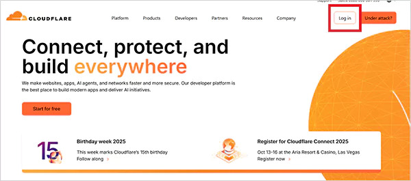 Cloudflare Log In