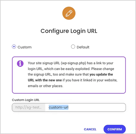 Custom WordPress URL