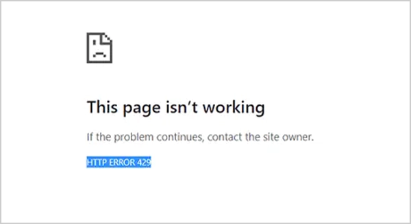 Error code 429