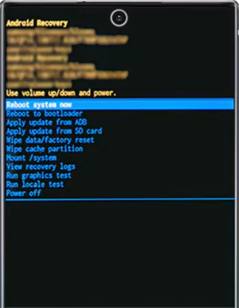 Recovery mode on a Samsung device