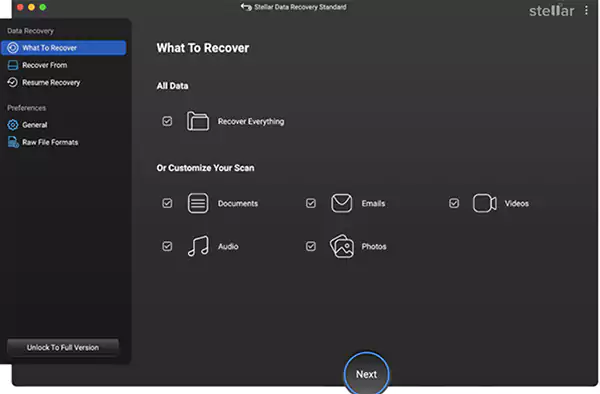 Stellar Data Recovery on Mac