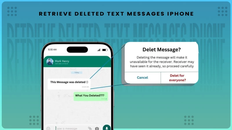 retrieve deleted text messages iphone