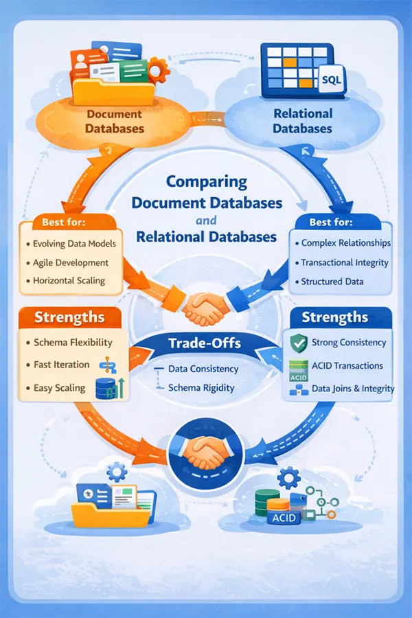 Comparing document databases and relational databases
