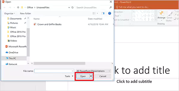 Open and save the file