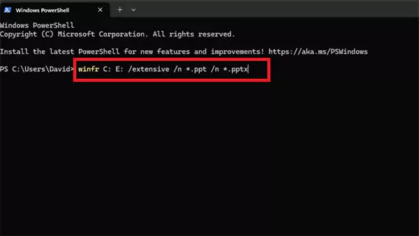 Type winfr C E extensive n ppt n pptx