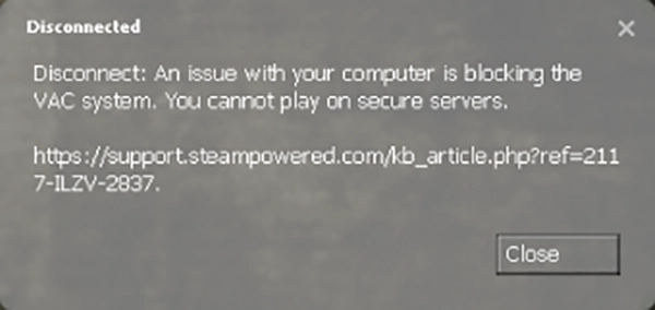 VAC anti-cheat system