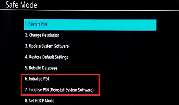Choose the initialization option