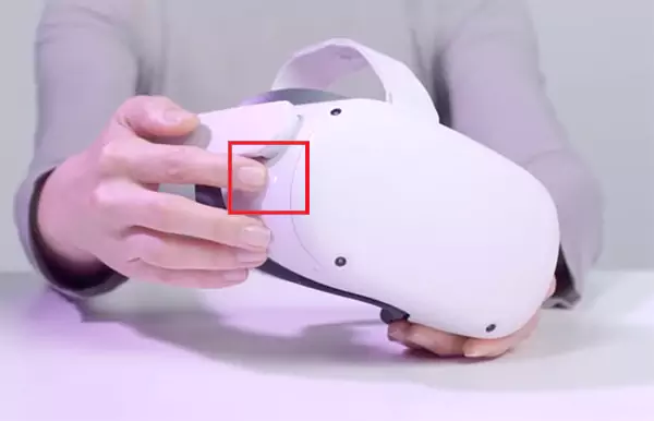 Hold the power button to turn off