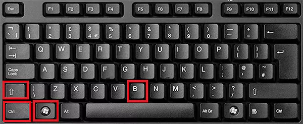 Press and hold Windows plus Ctrl plus Shift plus B