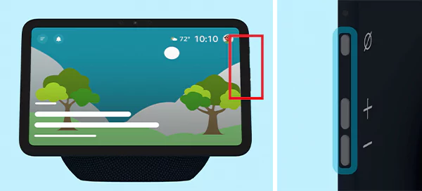 Press and hold the Microphones and Camera Disable Enable and Volume Down