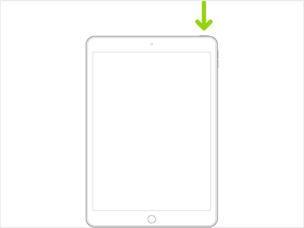 Press and hold the Top button