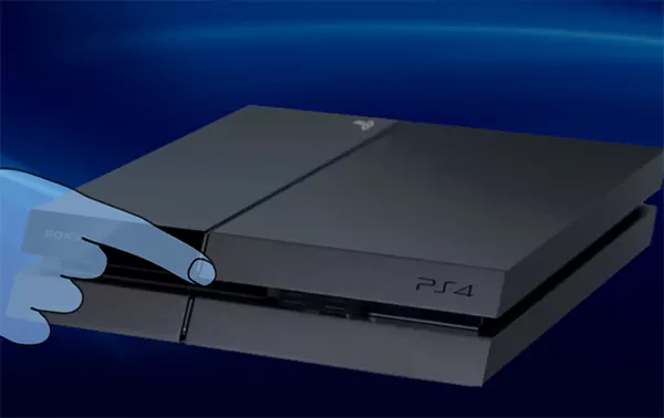 Press and hold the power button