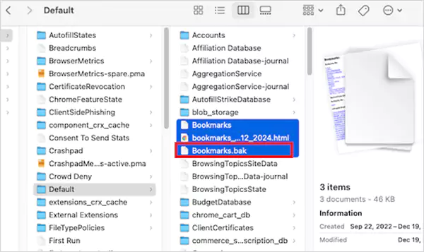 Rename Bookmarks backup files
