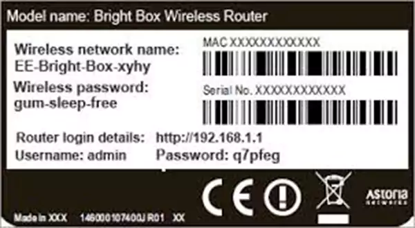 Router details on the back