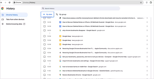 Search for the site or page