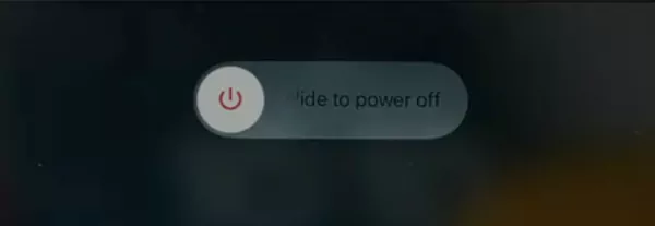 Slide to power off