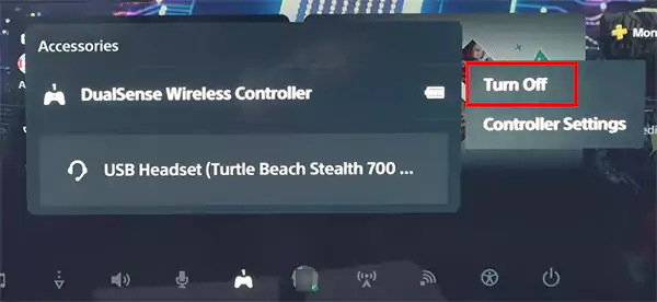 Turn off your controller