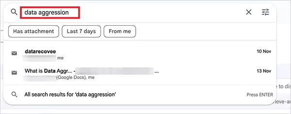 Type a keyword in the searchbar