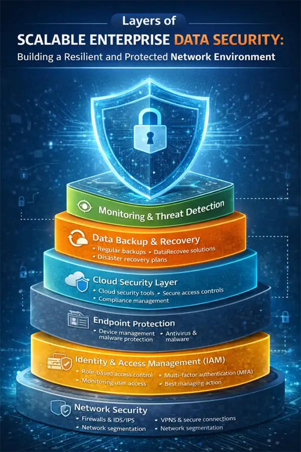 Layers of scalable enterprise data security.