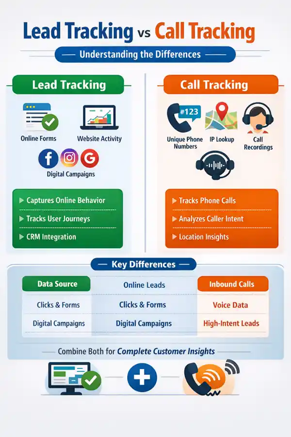 Lead tracking vs call tracking