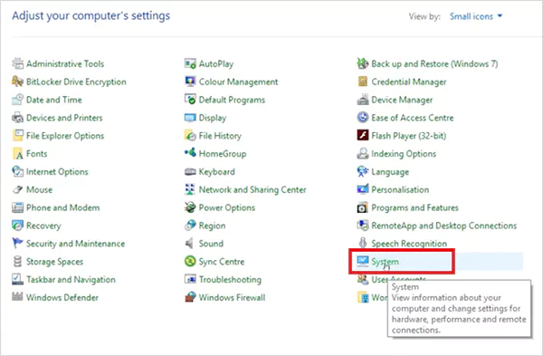 Control Panel System