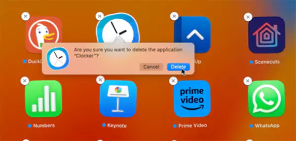 Delete an app from Launchpad