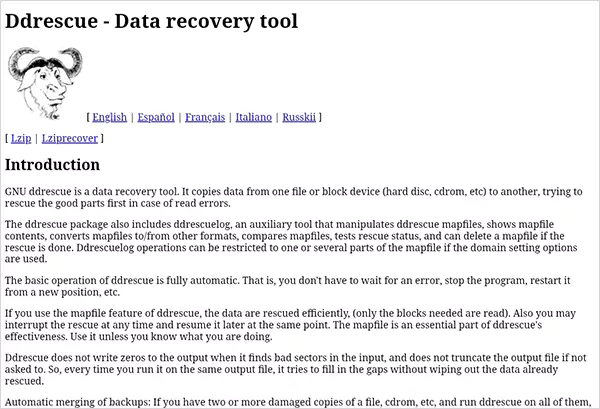 GNU DDRescue