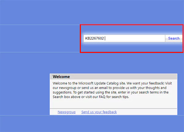 Search the KB on Microsoft Update Catalog