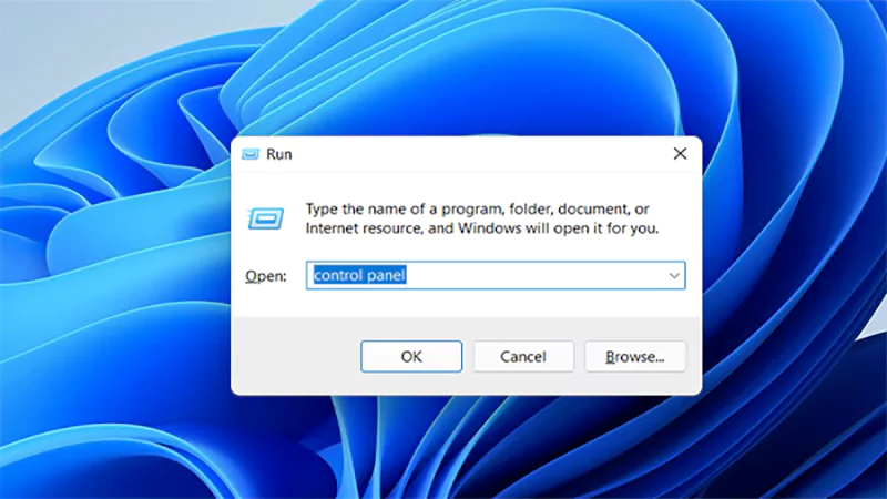 d-Open Control Panel in Windows