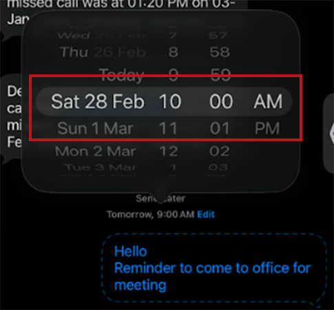 Change the date and time