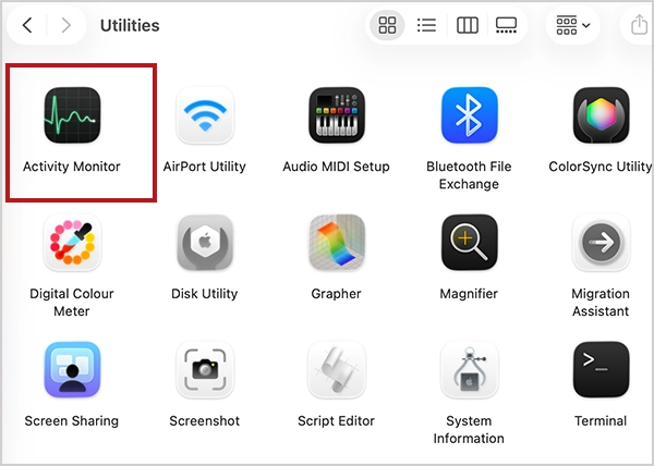 Click on Activity Monitor