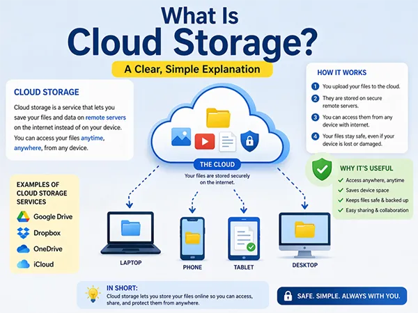Cloud storage explained. 