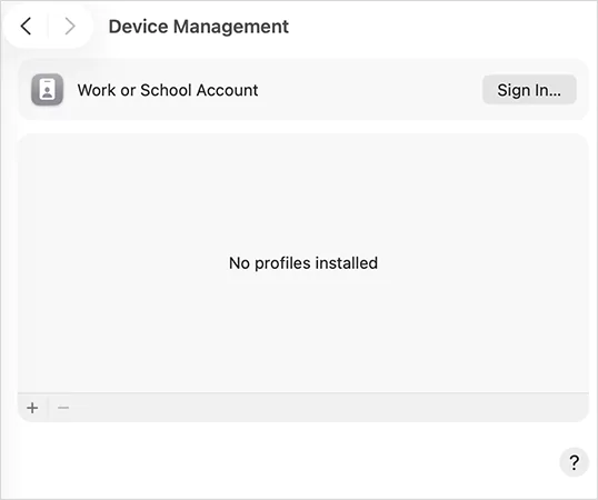 Device Management Settings
