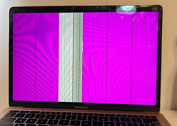 MacBook Pink Screen