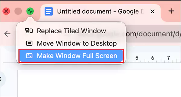 Make Window Full Screen