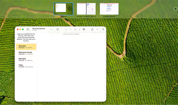 Mission Control on Mac