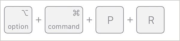 Press and hold Option  Command