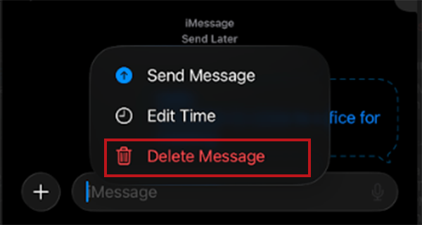 Select Delete Message