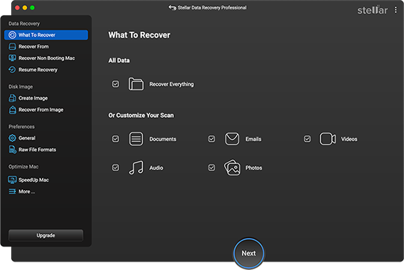 Stellar data recovery for Mac