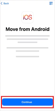 Tap Continue