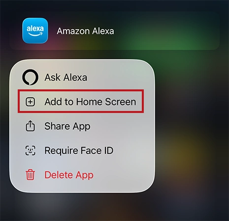 Tap on Add to Home Screen