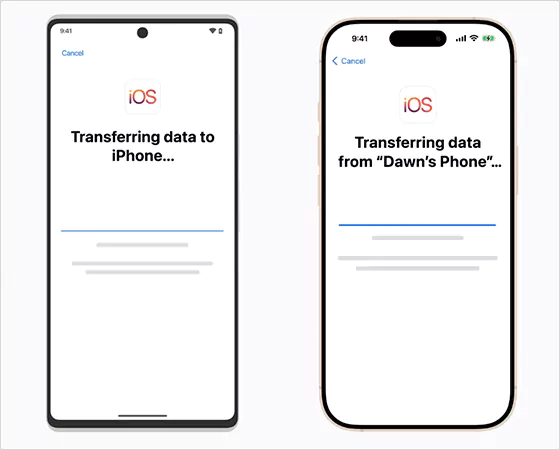 Transfer from Android to iPhone