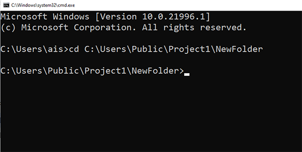 Changing Directory with Absolute Paths