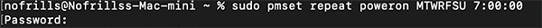 Enter admin password
