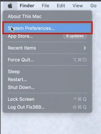 Open System Preferences