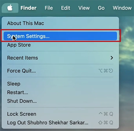 Open System Setting